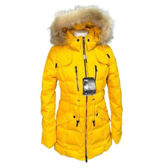 Pajar Yellow Parka Ava Snow Winter Jacket Size Small NWT Down Filled Brand New - Picture 2 of 16